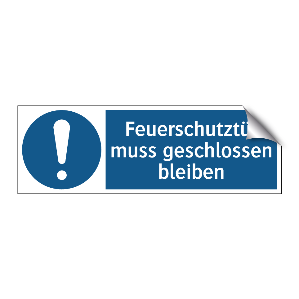 Feuerschutztür muss geschlossen bleiben