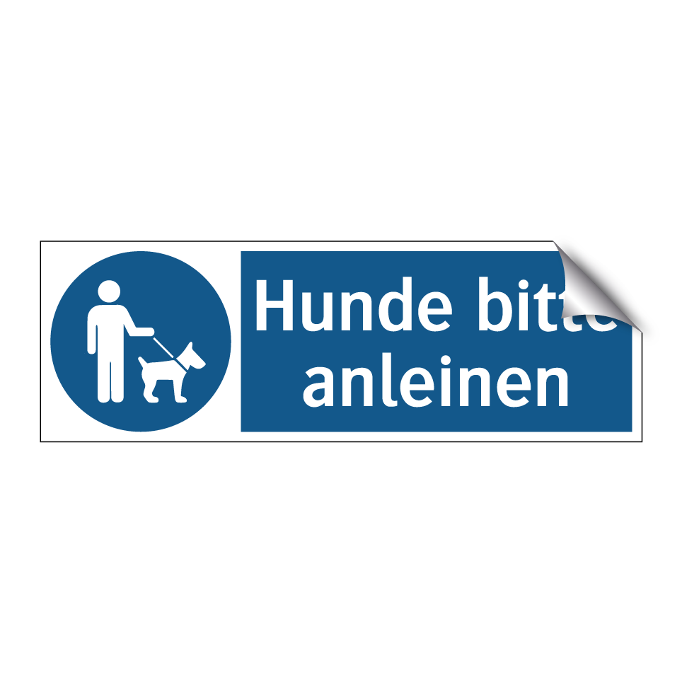 Hunde bitte anleinen