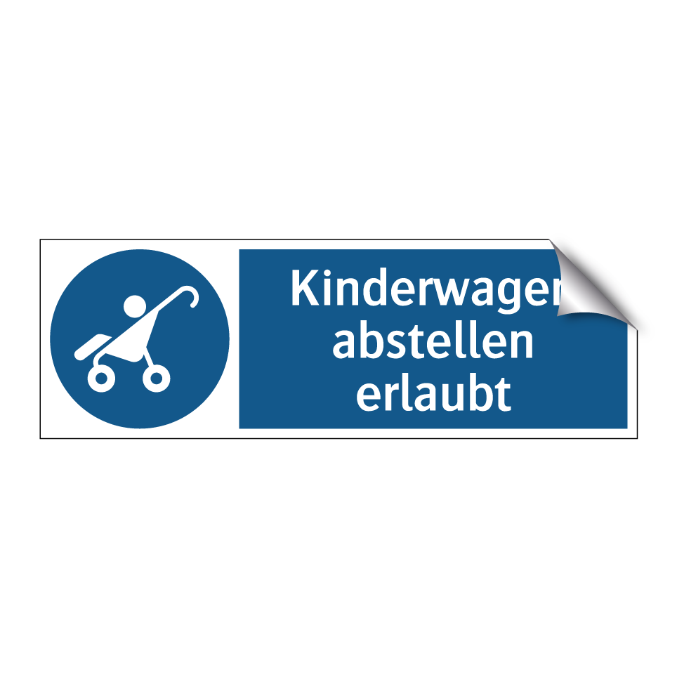 Kinderwagen abstellen erlaubt