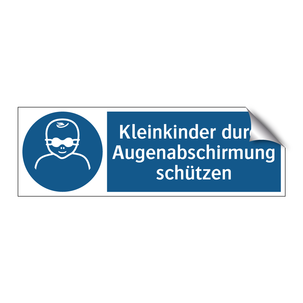 Kleinkinder durch Augenabschirmung schützen