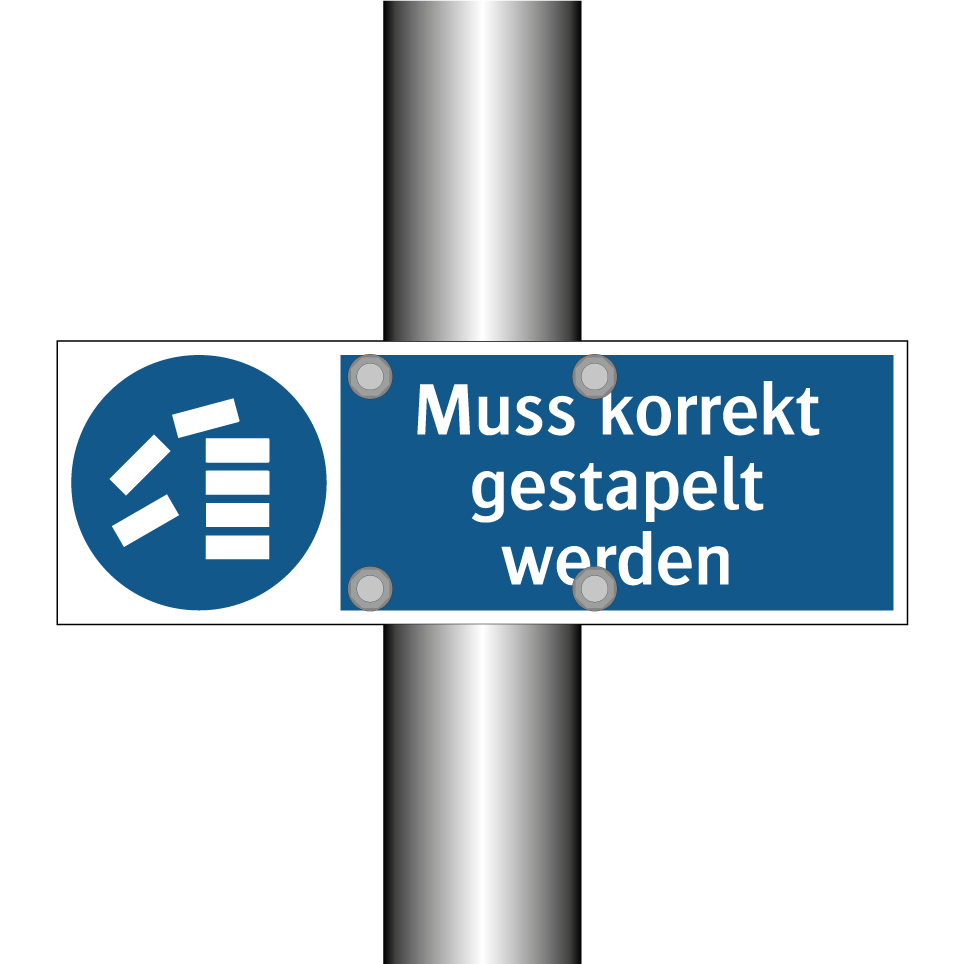 Muss korrekt gestapelt werden
