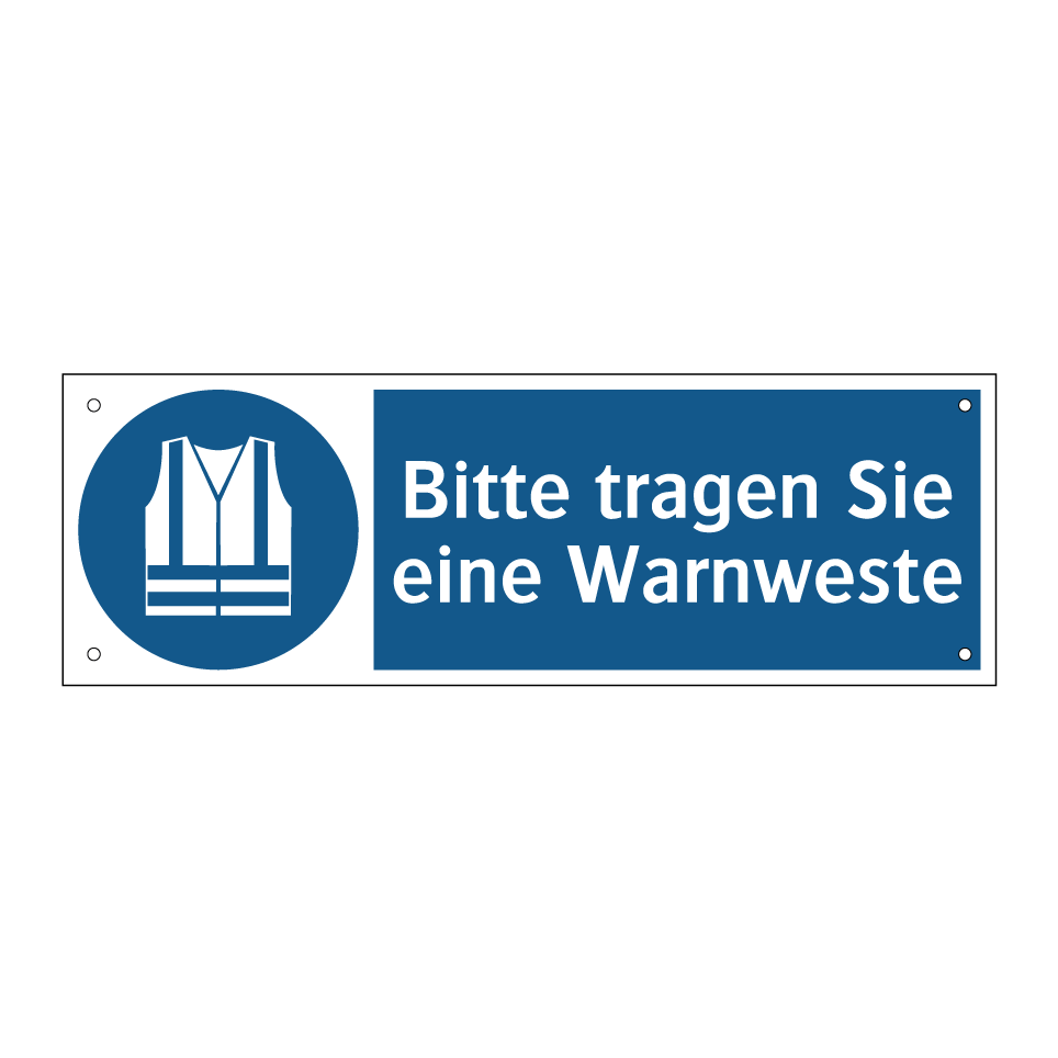 Bitte tragen Sie eine Warnweste