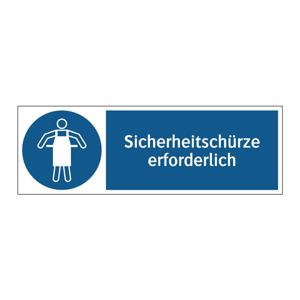 Sicherheitschürze erforderlich