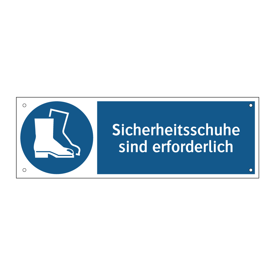 Sicherheitsschuhe sind erforderlich