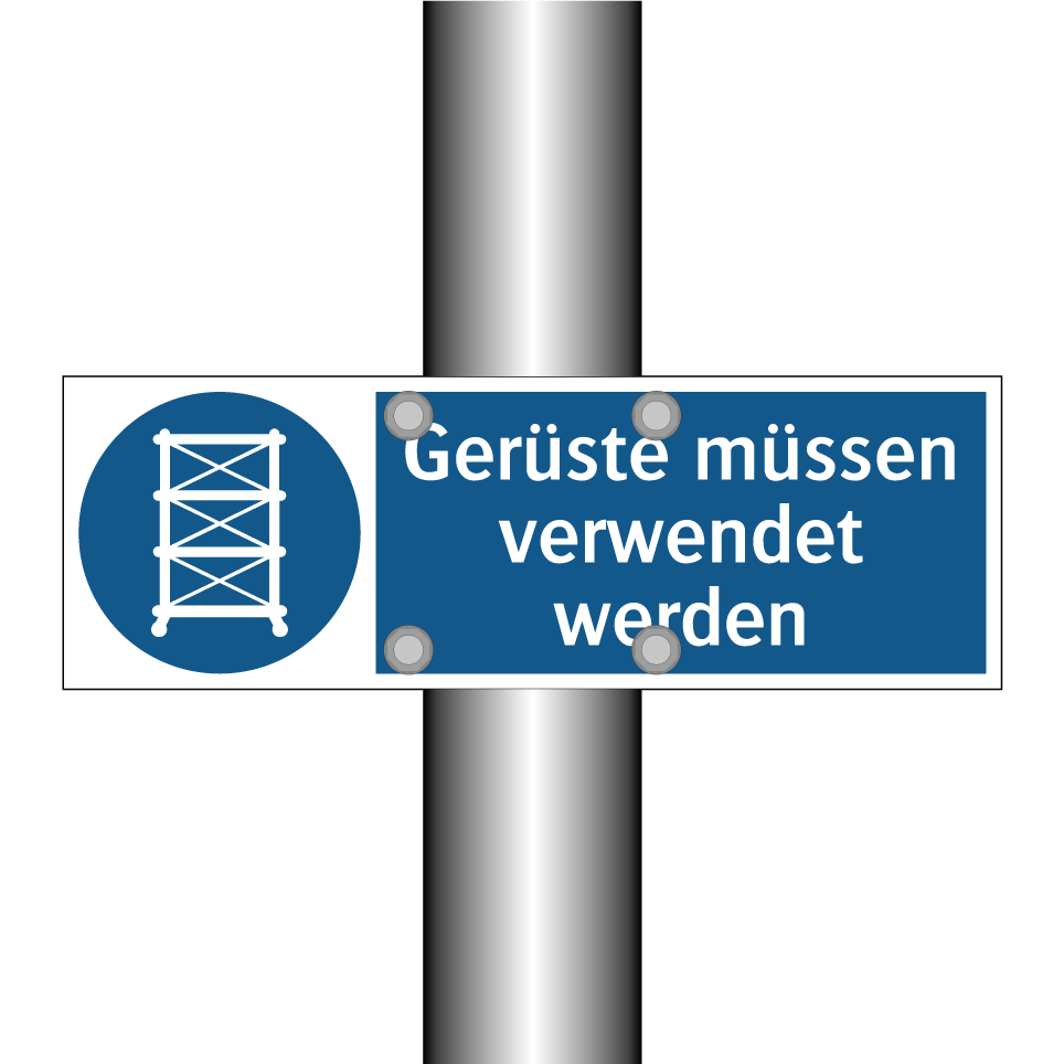 Gerüste müssen verwendet werden