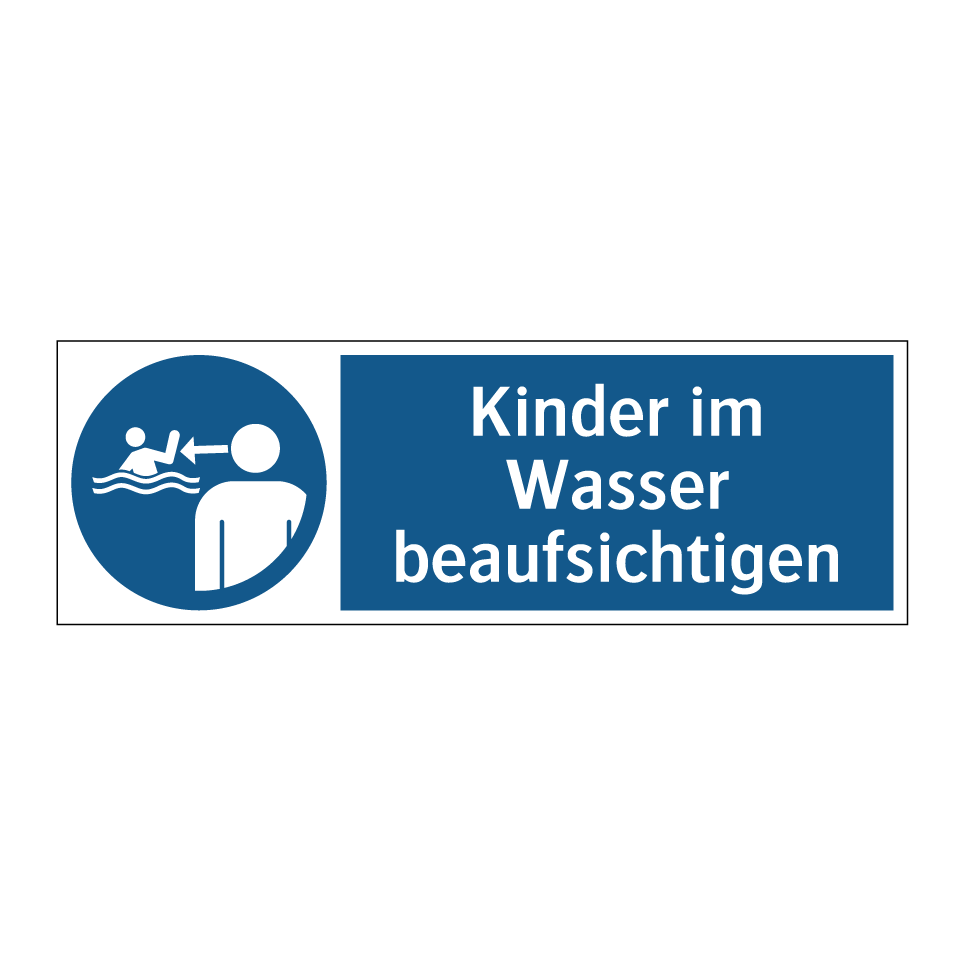 Kinder im Wasser beaufsichtigen