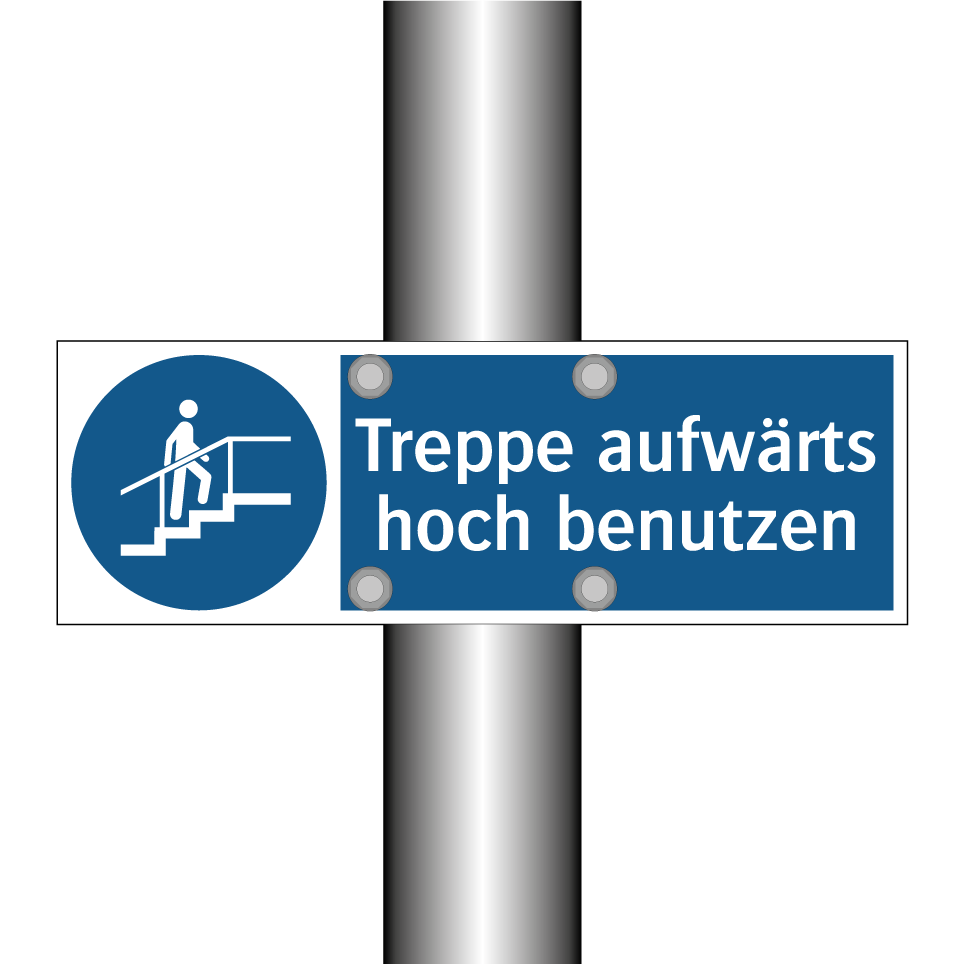 Treppe aufwärts hoch benutzen