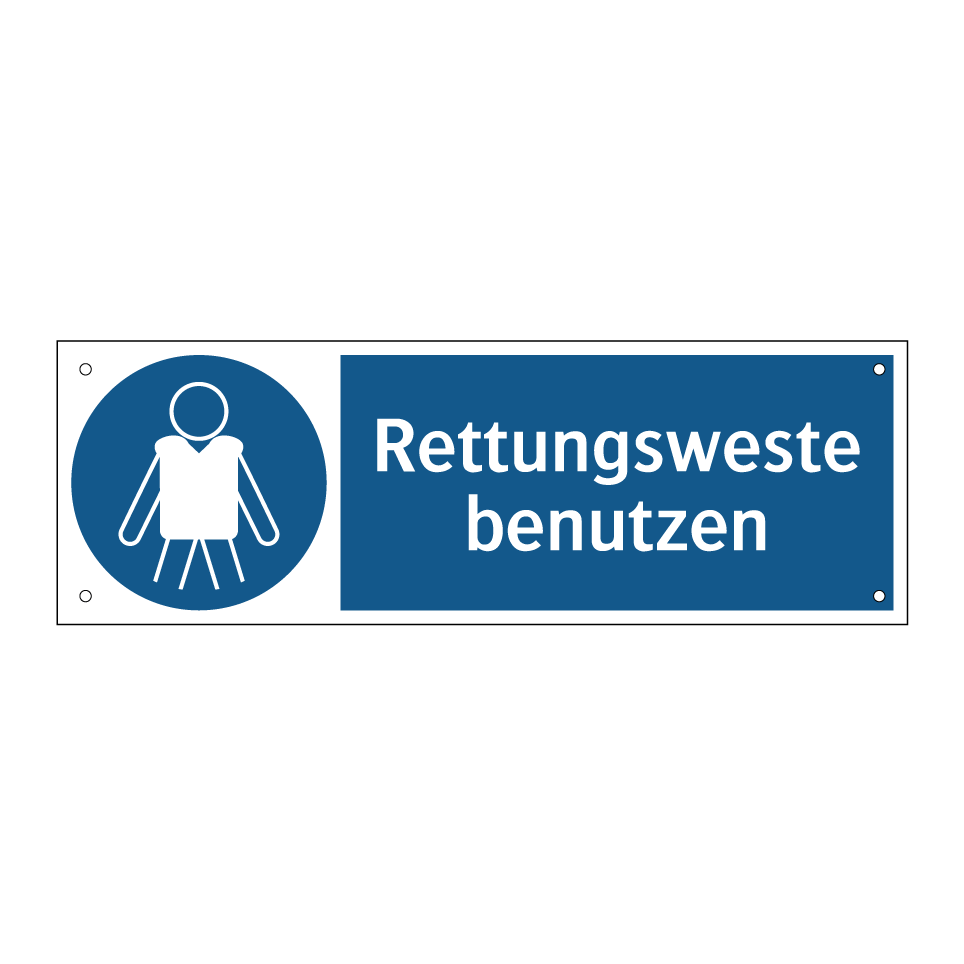 Rettungsweste benutzen