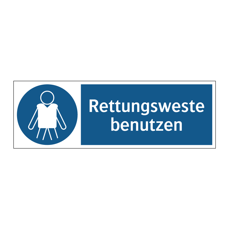 Rettungsweste benutzen