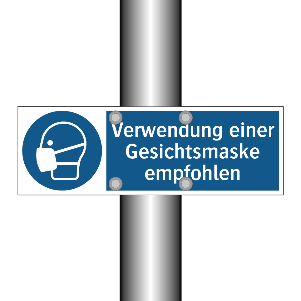 Verwendung einer Gesichtsmaske empfohlen