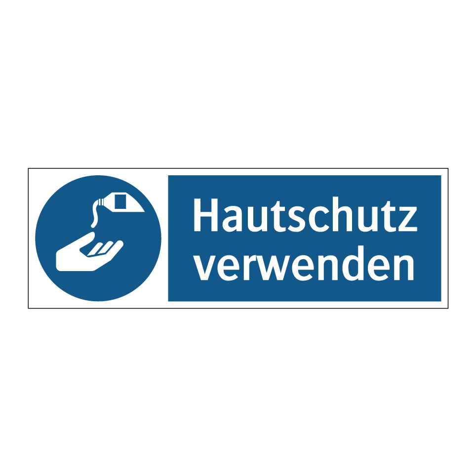 Hautschutz verwenden