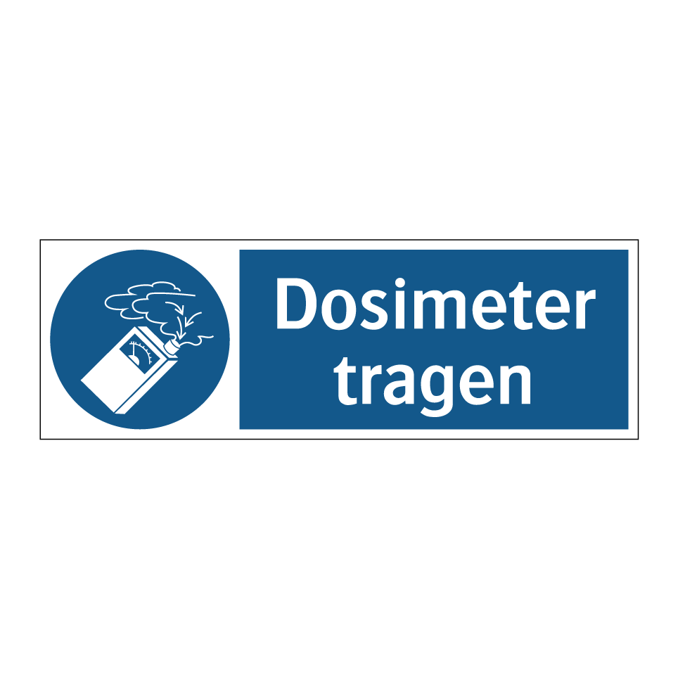 Dosimeter tragen