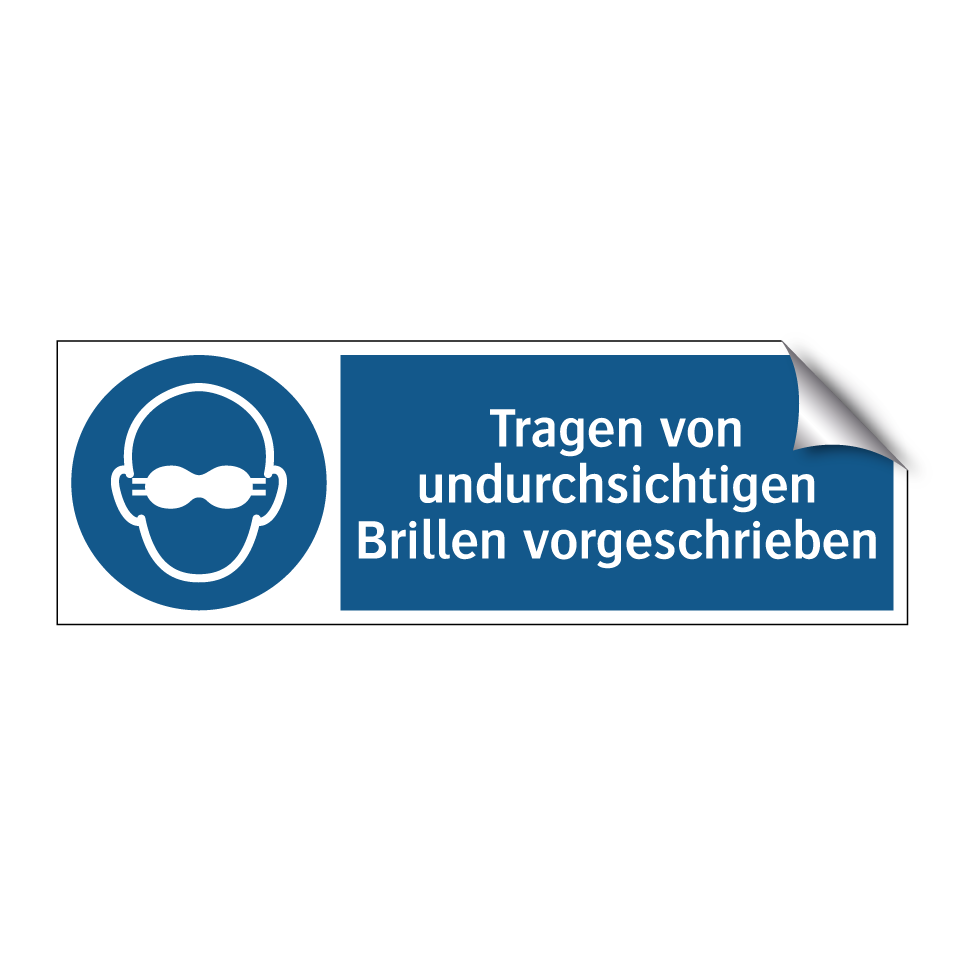 Tragen von undurchsichtigen Brillen vorgeschrieben