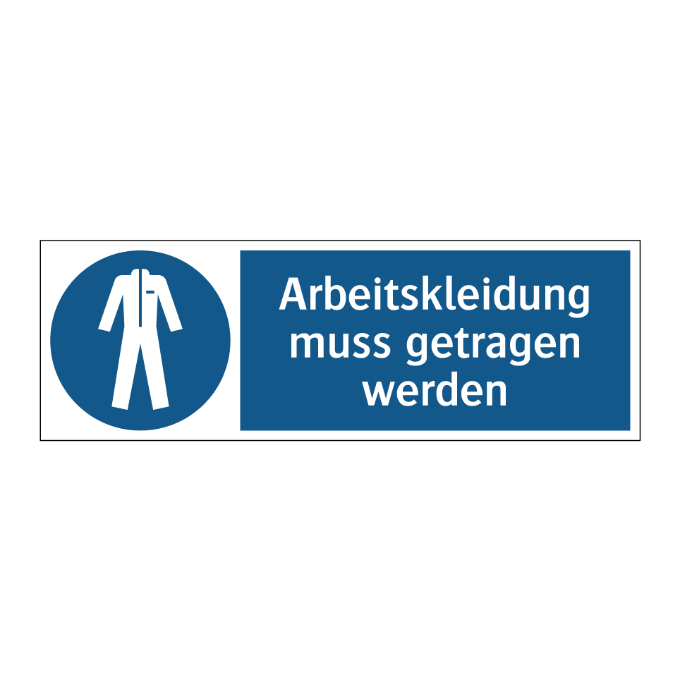 Arbeitskleidung muss getragen werden