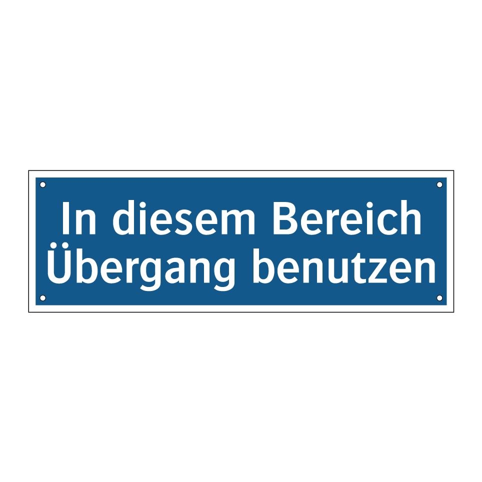 In diesem Bereich Übergang benutzen