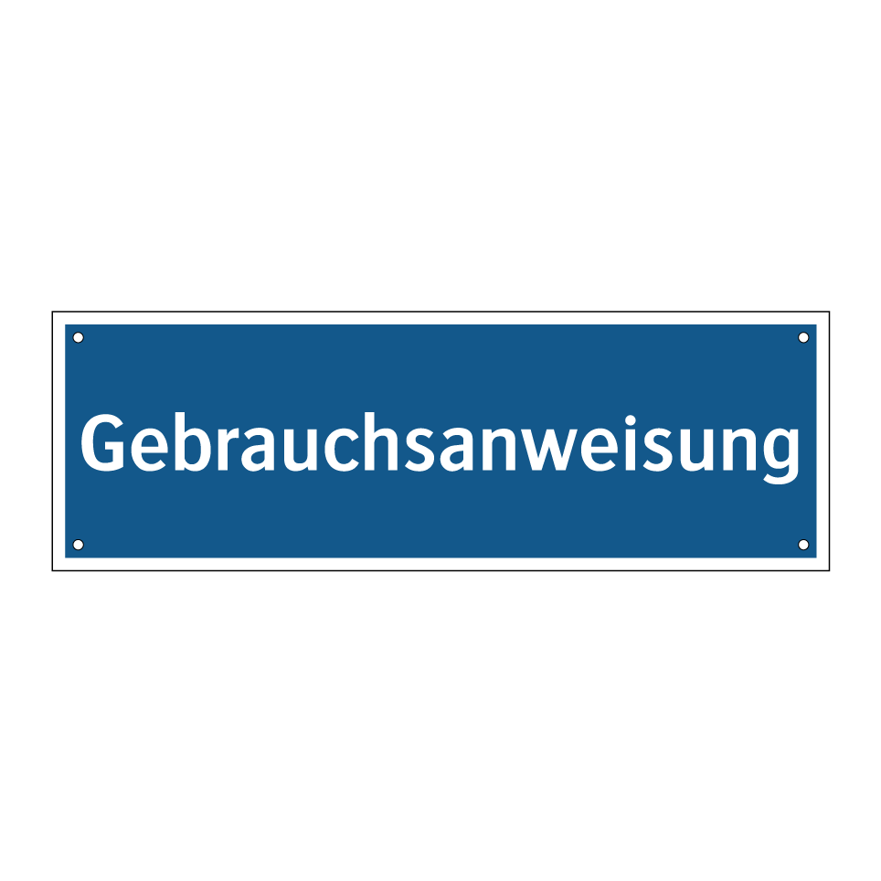 Gebrauchsanweisung
