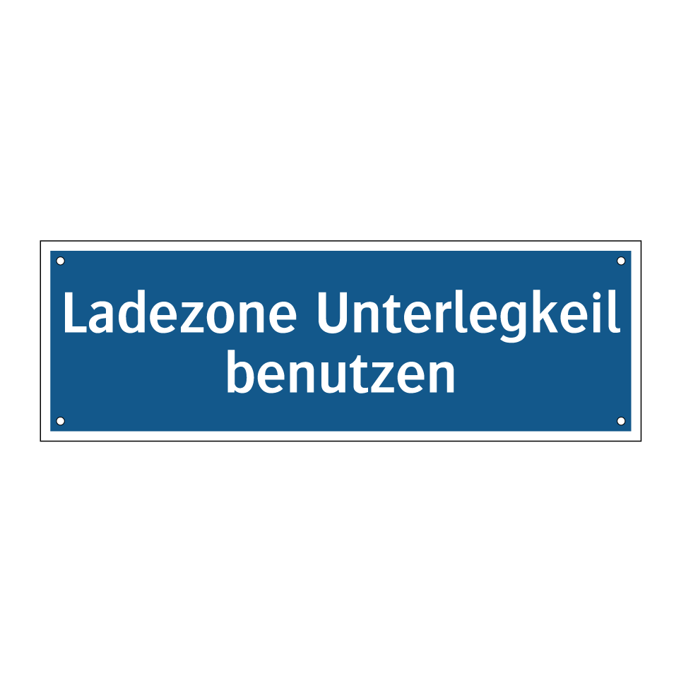 Ladezone Unterlegkeil benutzen