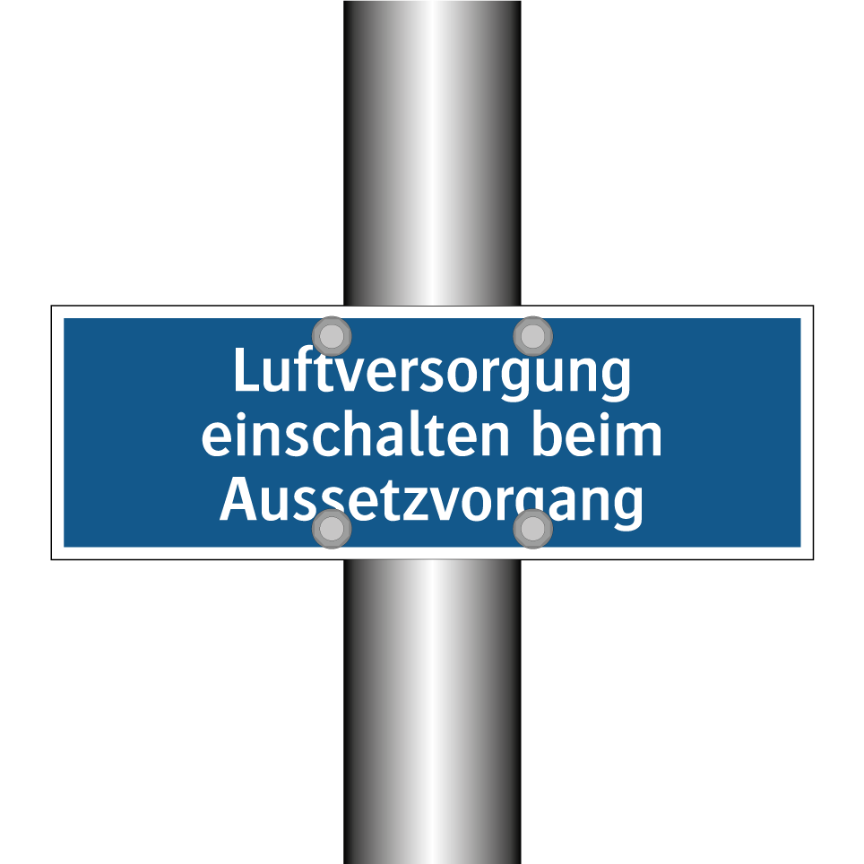 Luftversorgung einschalten beim Aussetzvorgang