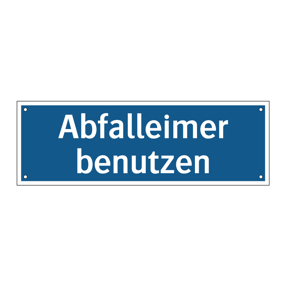 Abfalleimer benutzen