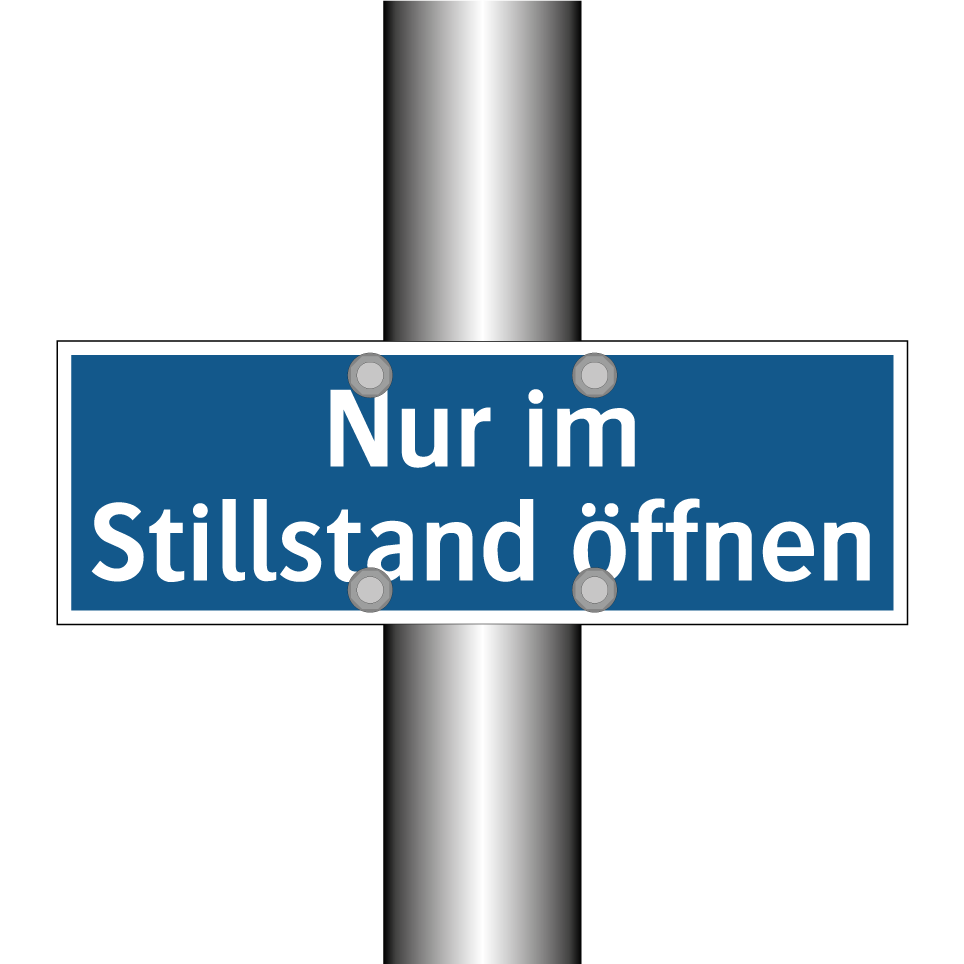 Nur im Stillstand öffnen