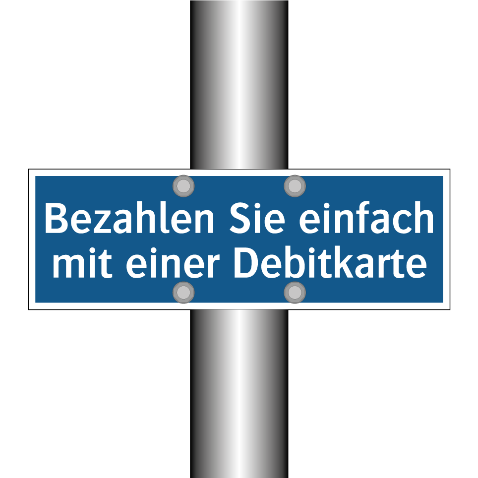 Bezahlen Sie einfach mit einer Debitkarte