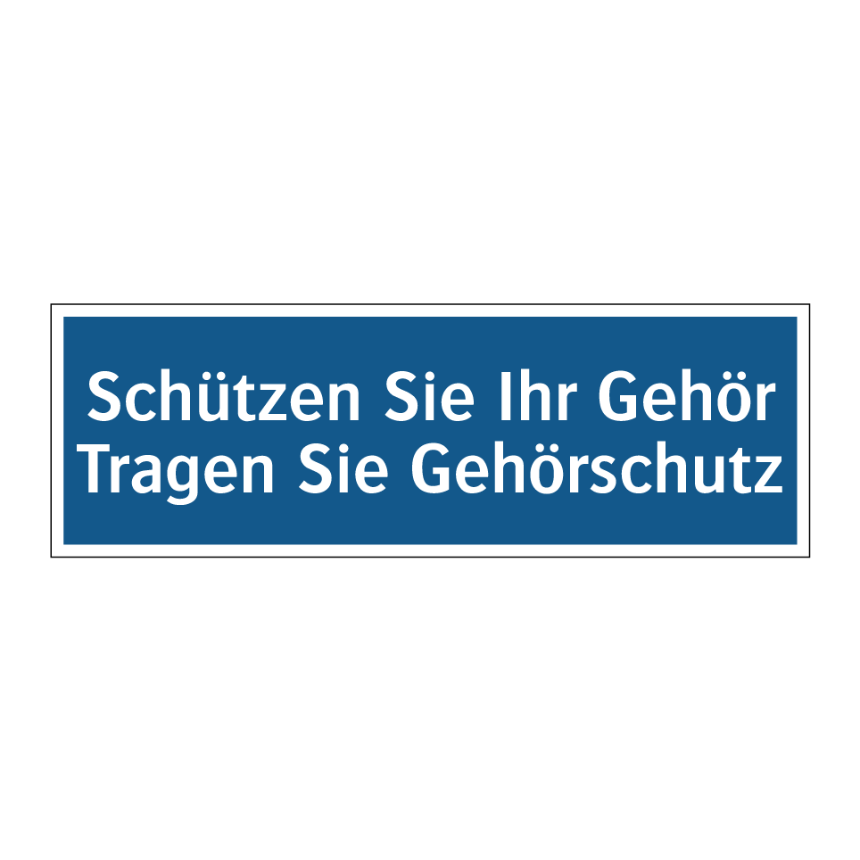 Schützen Sie Ihr Gehör Tragen Sie Gehörschutz