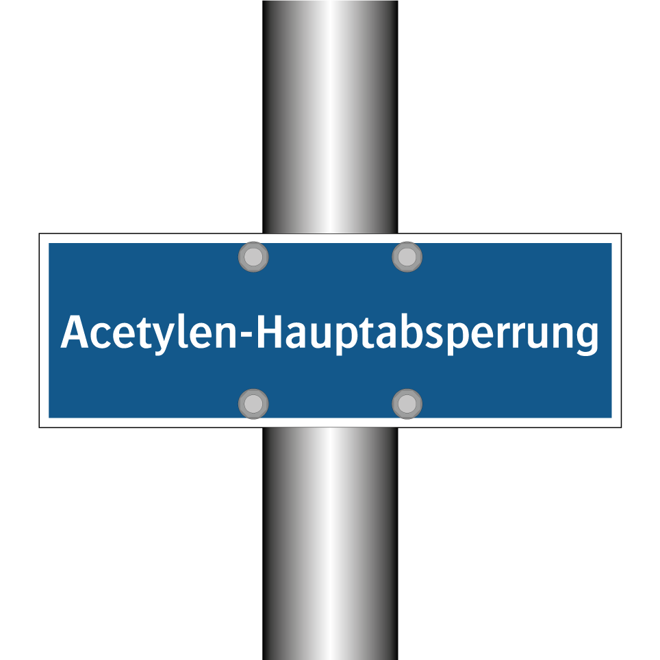 Acetylen-Hauptabsperrung