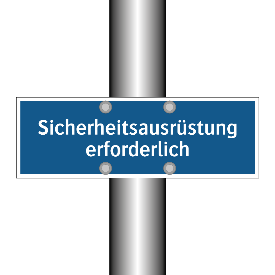 Sicherheitsausrüstung erforderlich