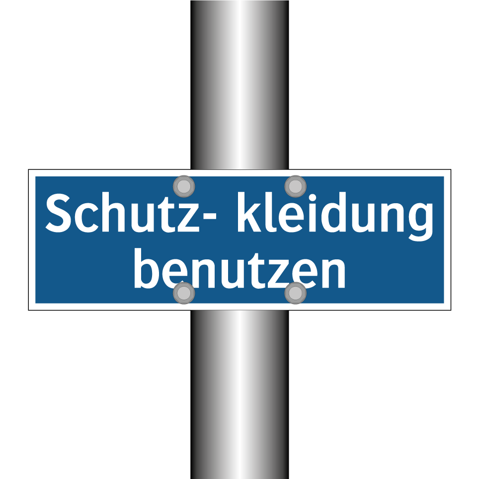 Schutz- kleidung benutzen