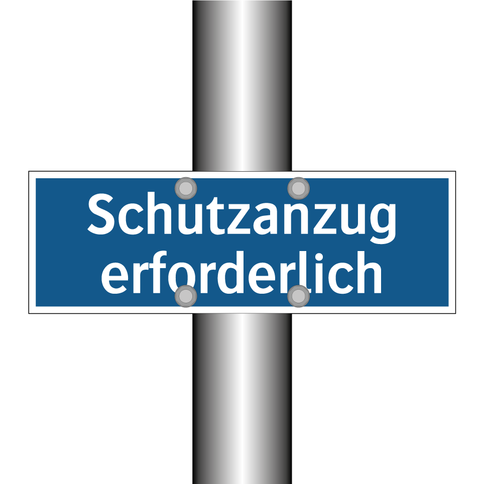 Schutzanzug erforderlich