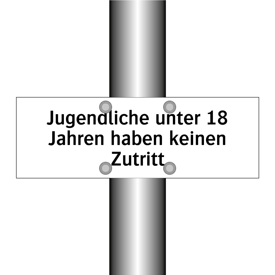 Jugendliche unter 18 Jahren haben keinen Zutritt