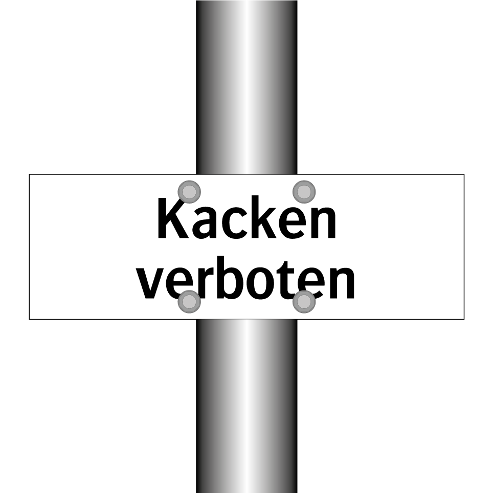 Kacken verboten