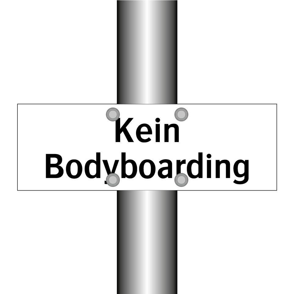 Kein Bodyboarding
