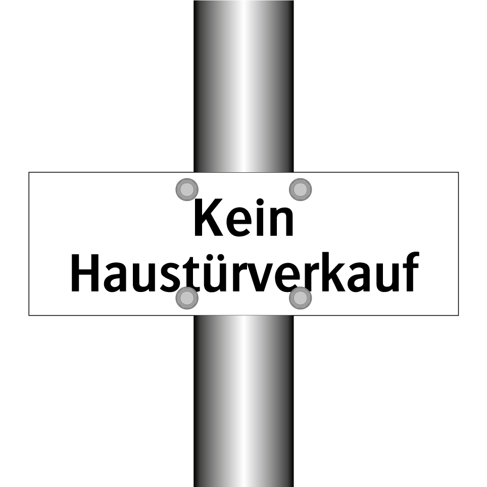 Kein Haustürverkauf