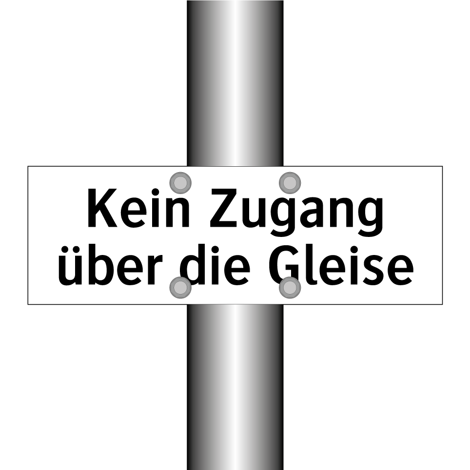 Kein Zugang über die Gleise