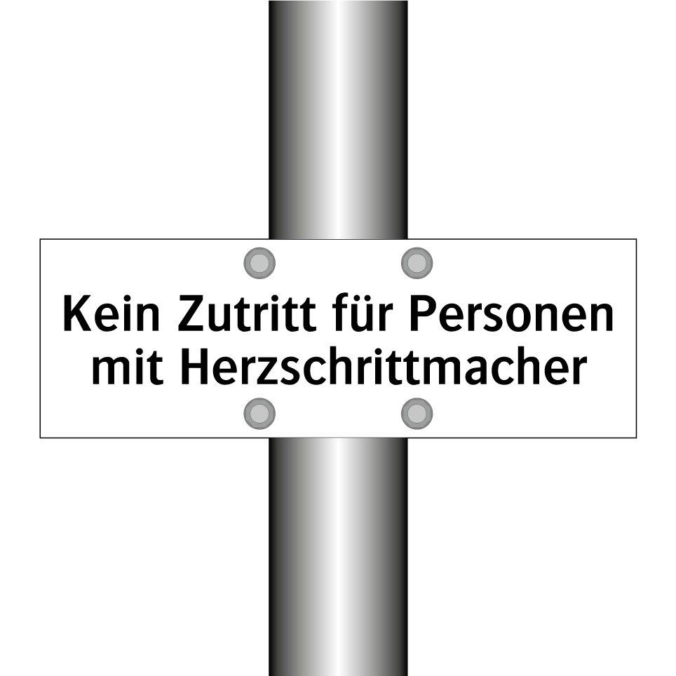 Kein Zutritt für Personen mit Herzschrittmacher