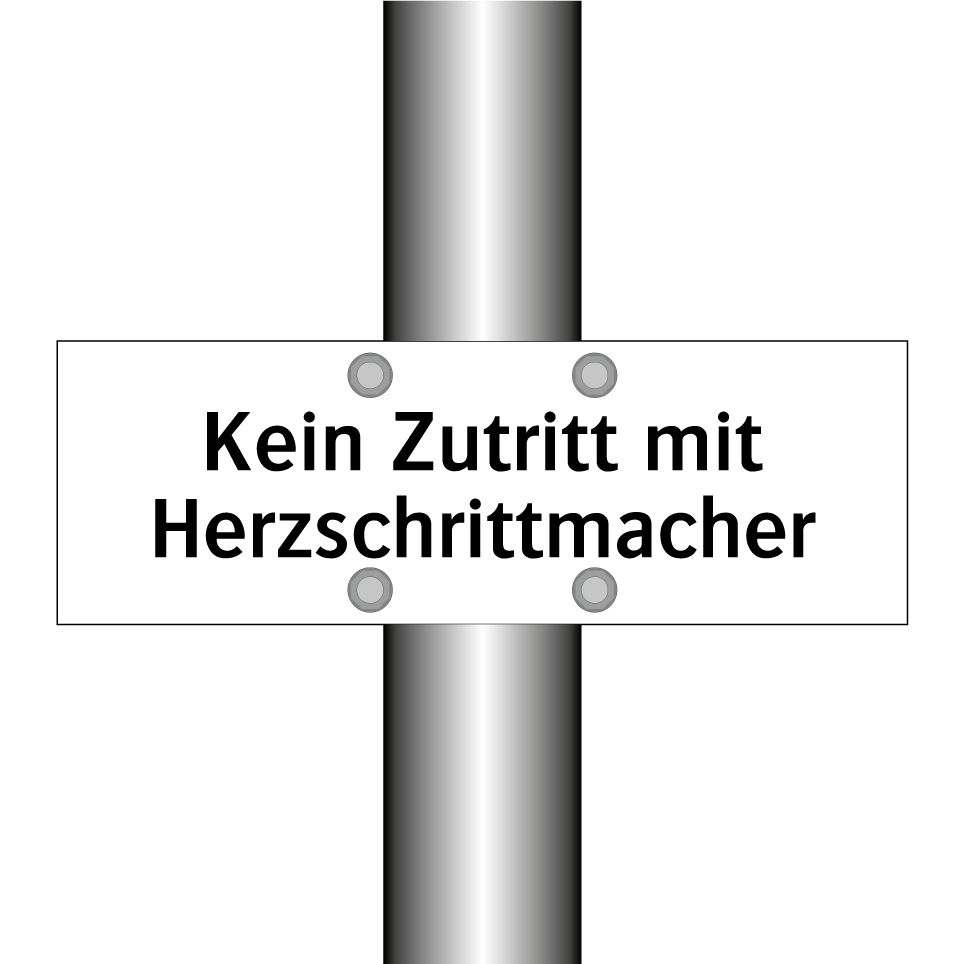 Kein Zutritt mit Herzschrittmacher