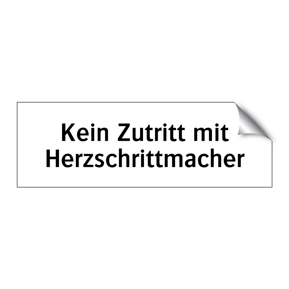 Kein Zutritt mit Herzschrittmacher