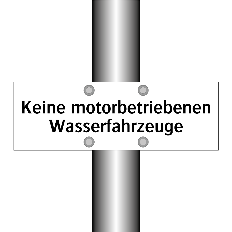Keine motorbetriebenen Wasserfahrzeuge