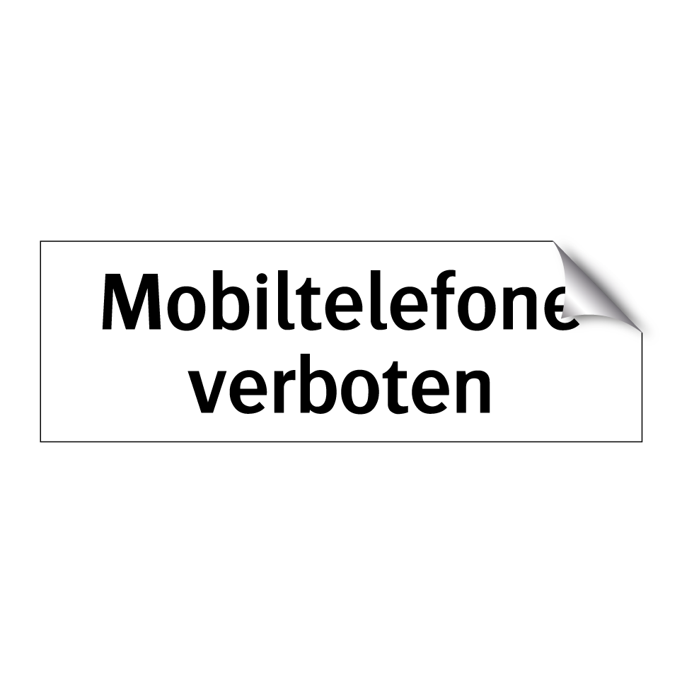 Mobiltelefone verboten