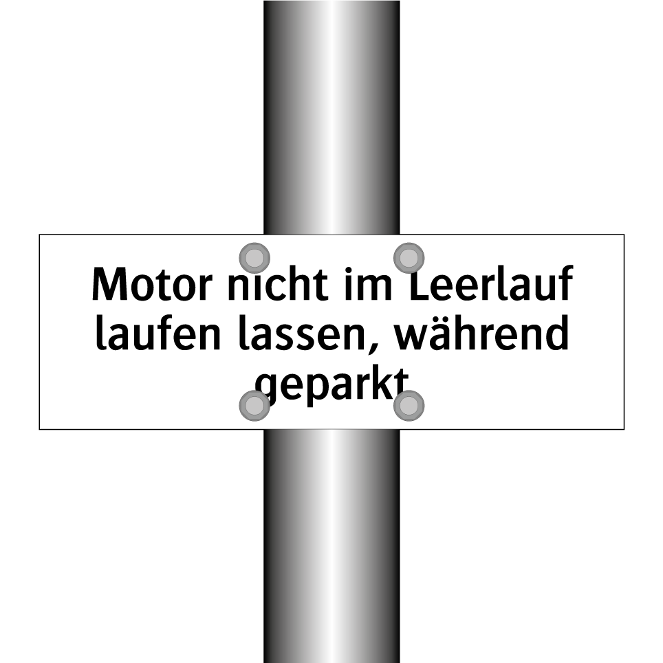 Motor nicht im Leerlauf laufen lassen, während geparkt
