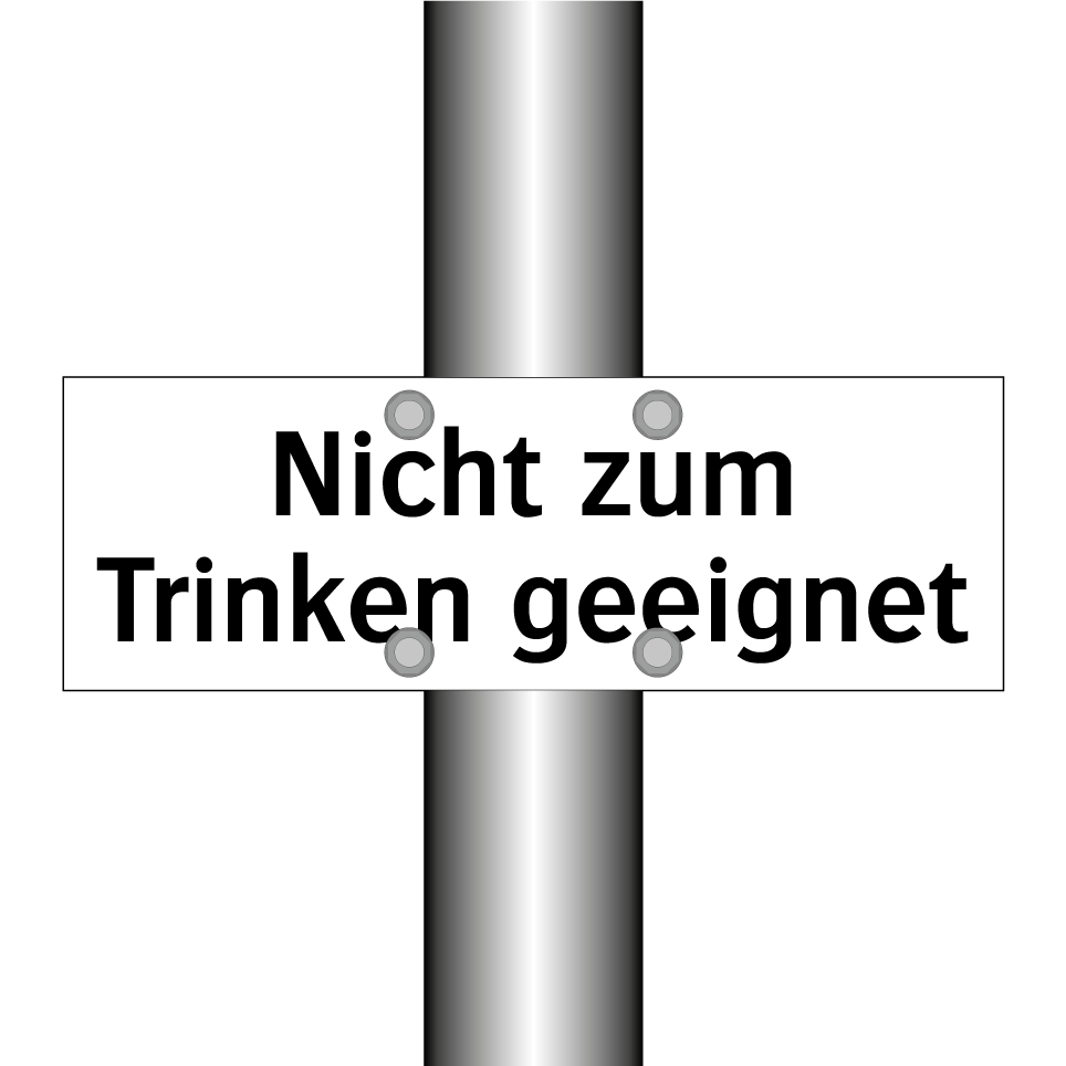 Nicht zum Trinken geeignet
