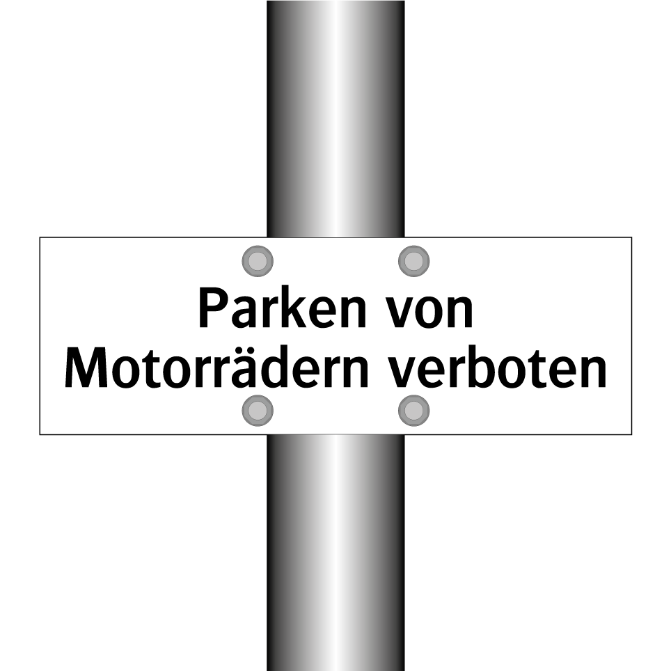 Parken von Motorrädern verboten