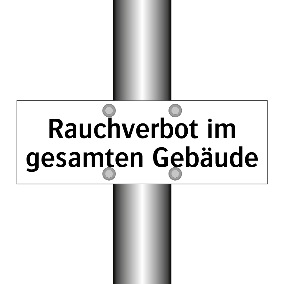 Rauchverbot im gesamten Gebäude