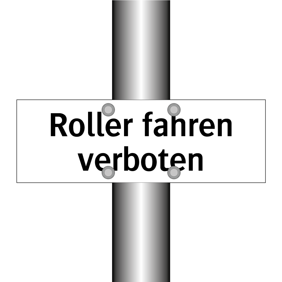 Roller fahren verboten