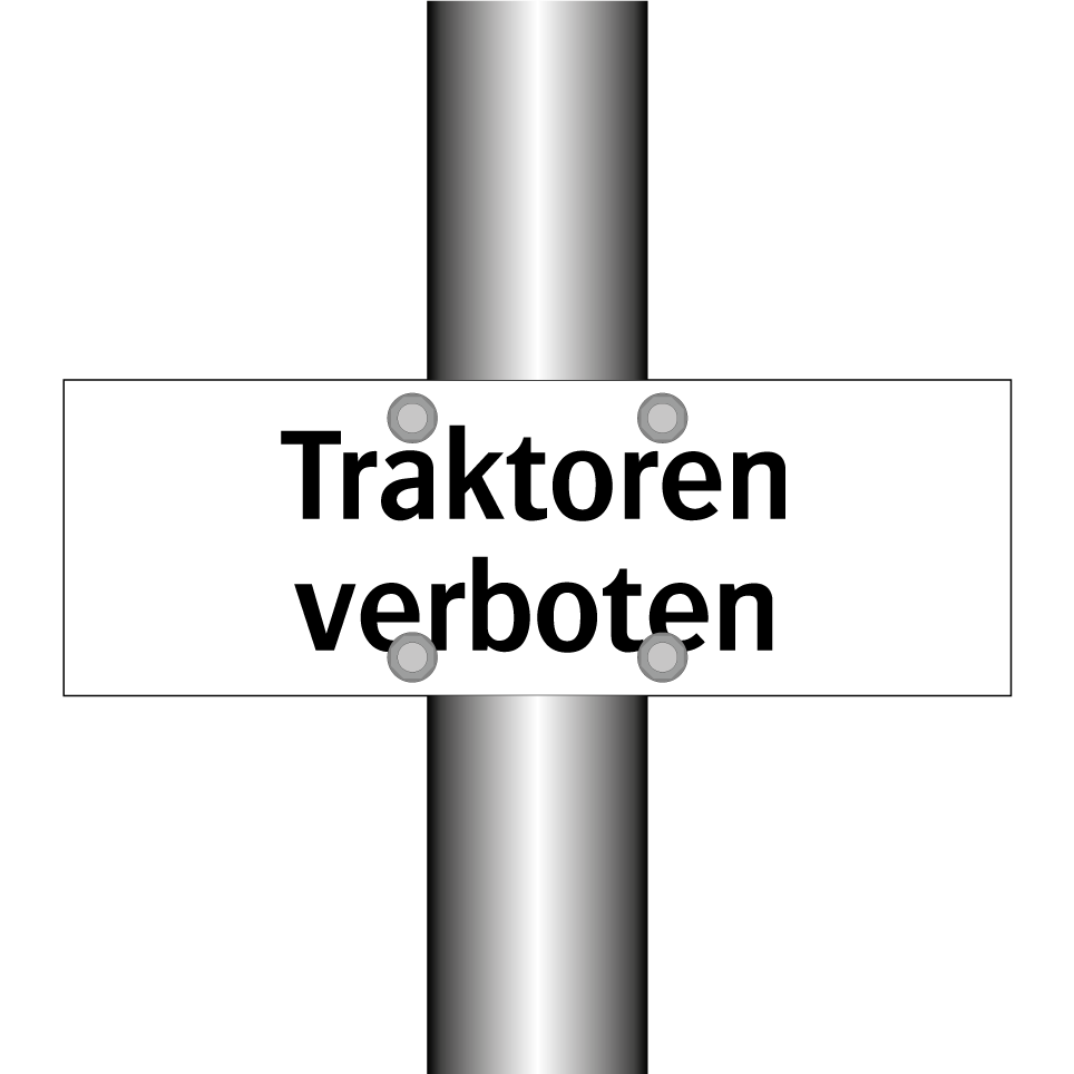 Traktoren verboten