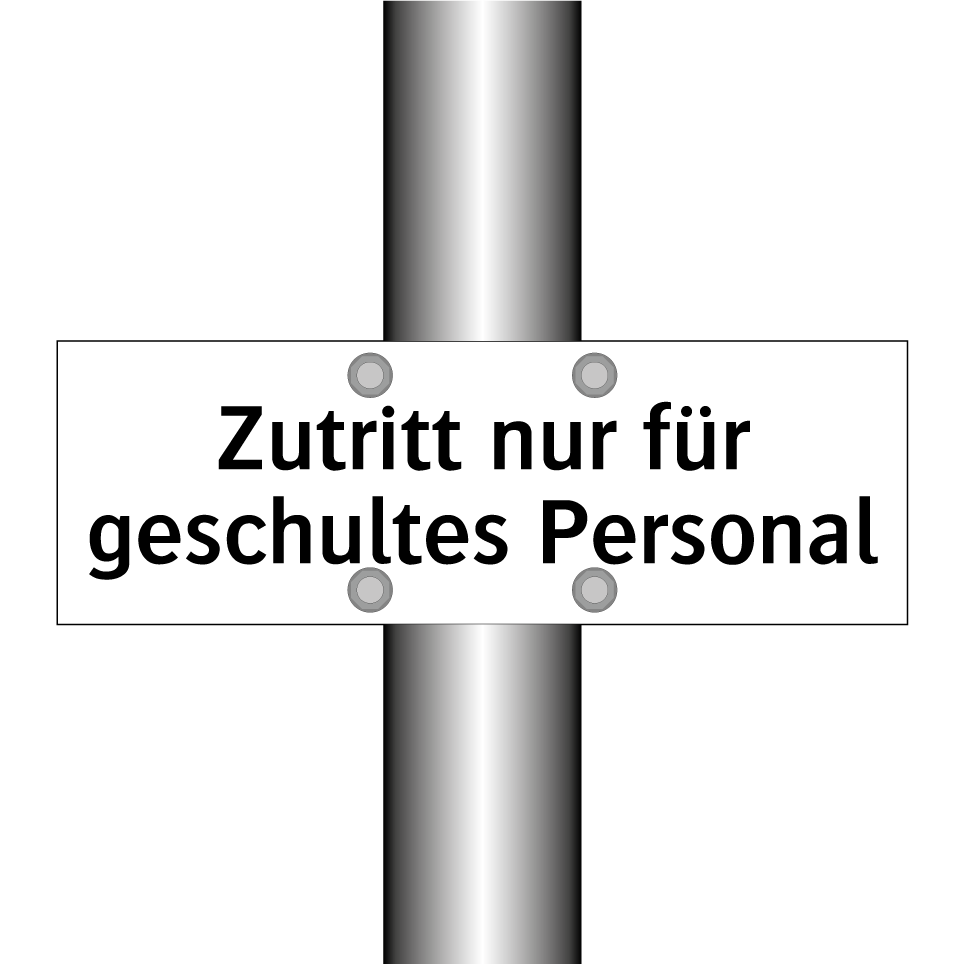 Zutritt nur für geschultes Personal