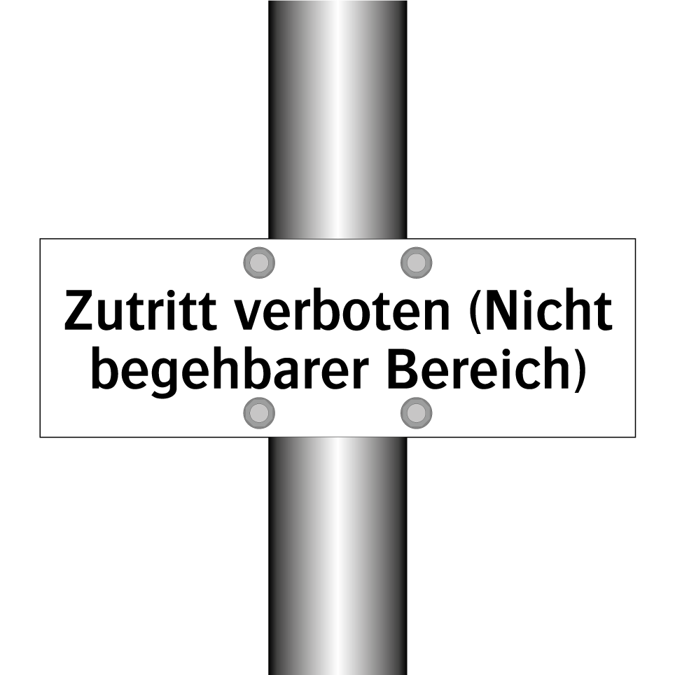 Zutritt verboten (Nicht begehbarer Bereich)