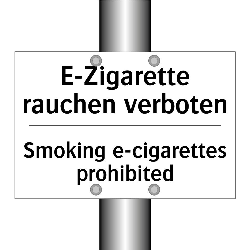 E-Zigarette rauchen verboten - Smoking e-cigarettes prohibited/.../