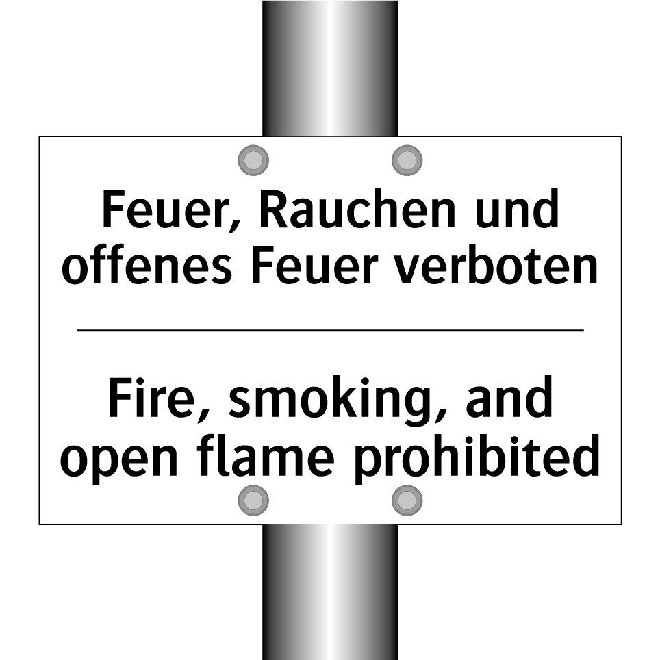 Feuer, Rauchen und offenes Feuer /.../ - Fire, smoking, and open flame /.../